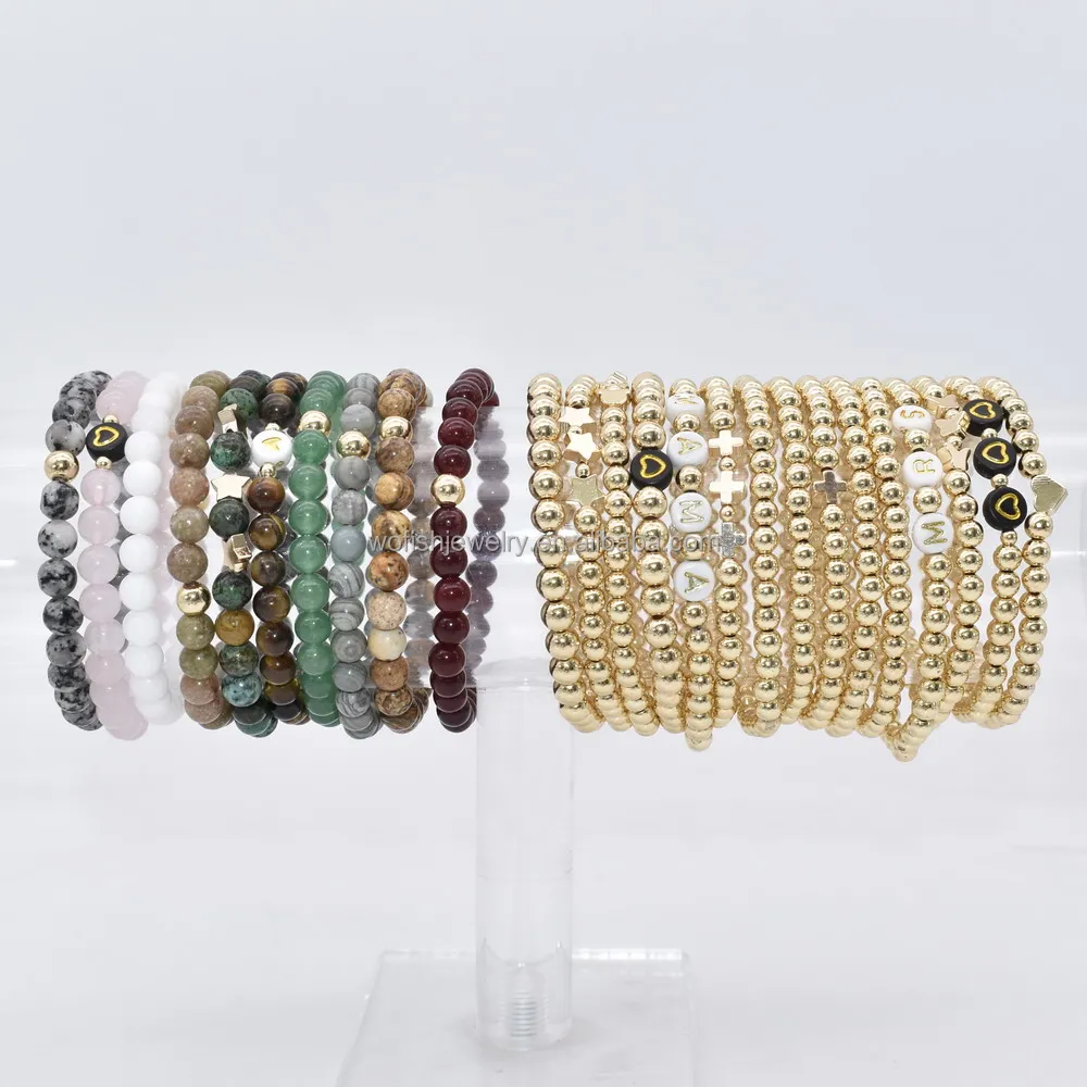 CUSTOM Design BE KIND Alphabet  Little Words Project Clarity Beaded Motivational Bracelets
