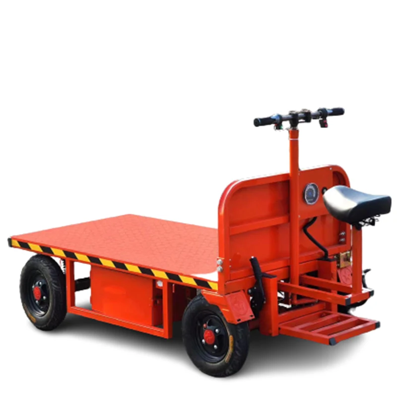 JIN YANG HU 500KG Electric Flatbed Trolley - Four-Wheel Trailer for ...