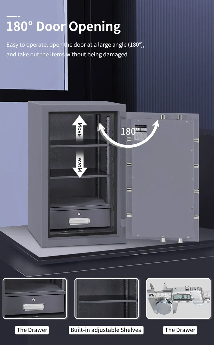 CEQSAFE Bank Deposit Secure Home Office Fire Box Digital Safe Cabinet Document Fireproof Safe Boxes supplier