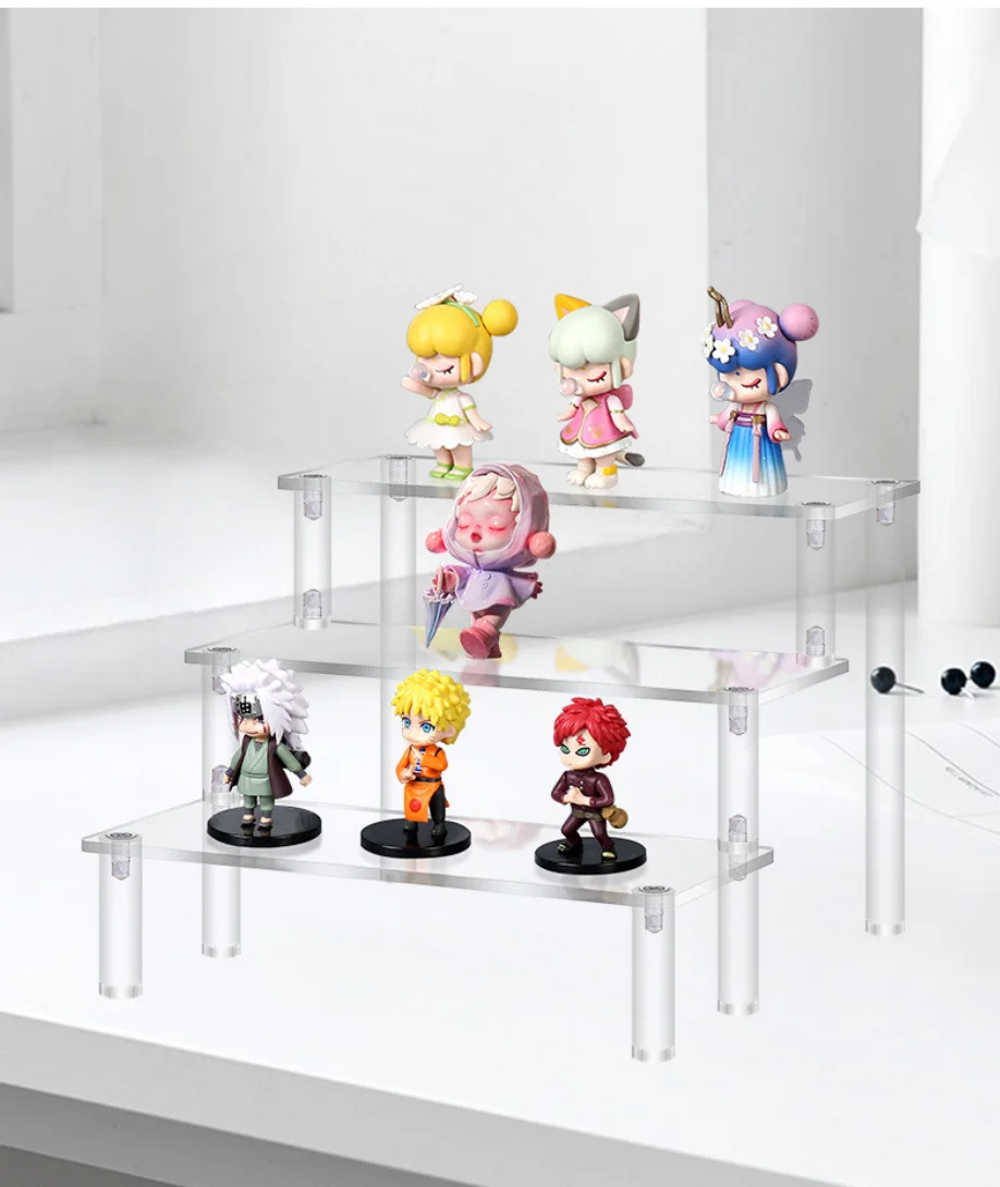 3 Steps Clear Acrylic Display Riser - Elegant Cupcake Stand