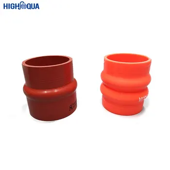 Tuyau De Refroidissement En Silicone Rouge X AUTOHAUX - ID 51 à 57 Mm, Longueur 127 Mm, 0° - Pour Liquide De Refroidissement, Huile