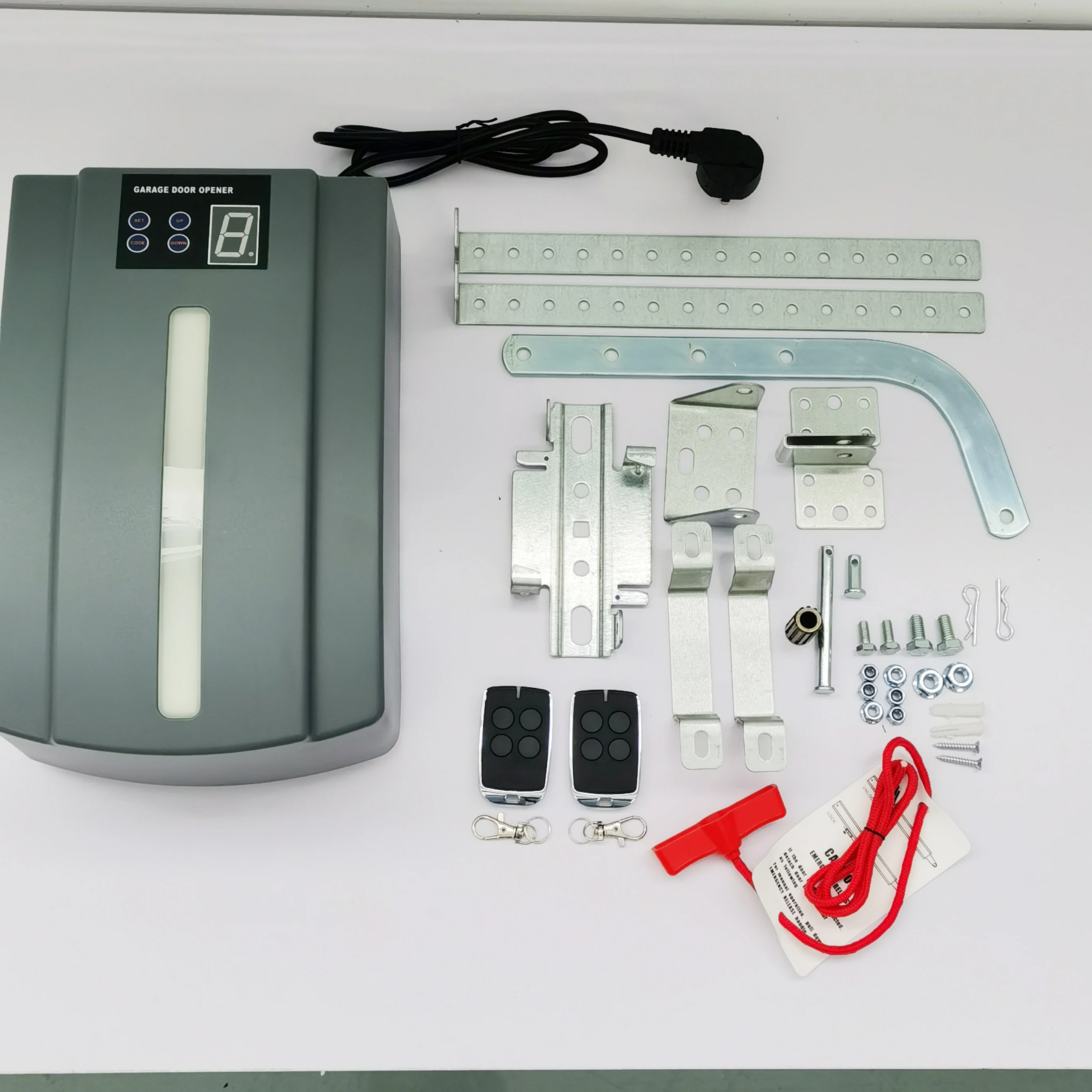 Chain Drive Mechanism Central Rolling Motor Power Lift Garage Door Opener with LED Bulbs