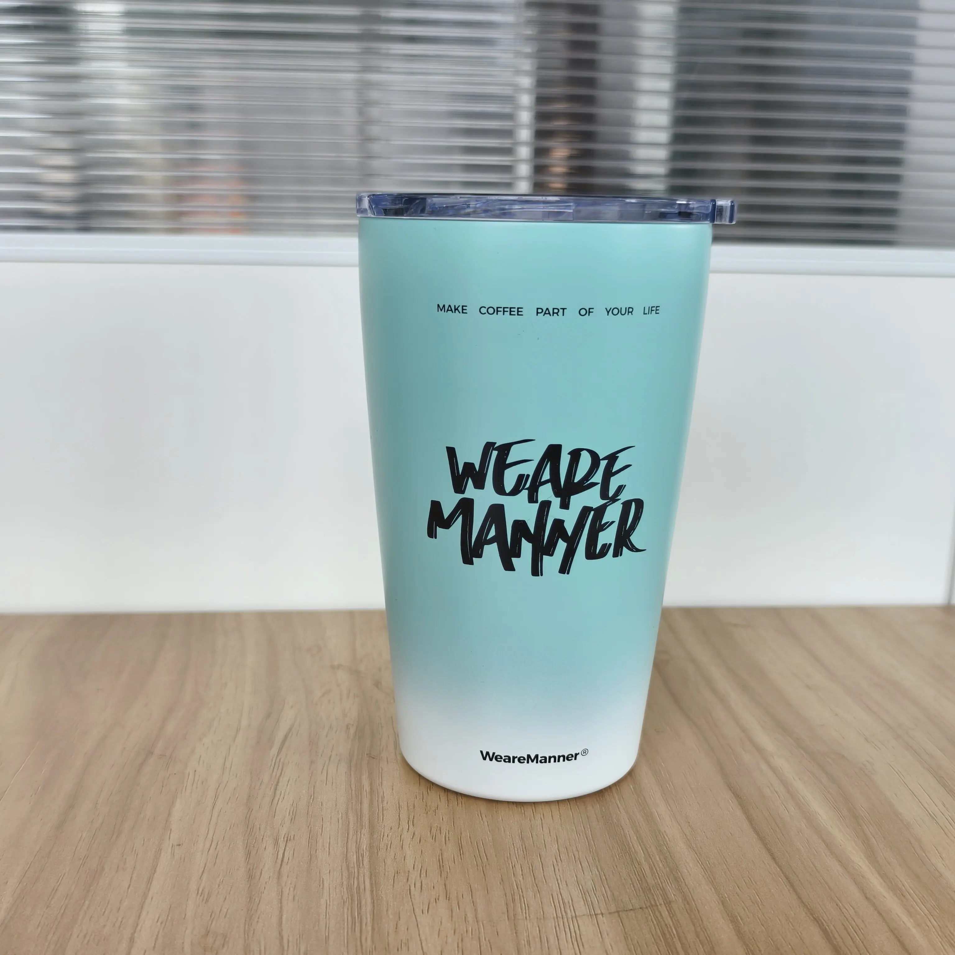 12oz Stainless Steel Vacuum Insulated Cup Coffee Thermo Mug Tumbler Blue  Bottle With Lid Eco Friendly Reusable Termos Vasos