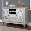Silver + Mirror + Solid Wood