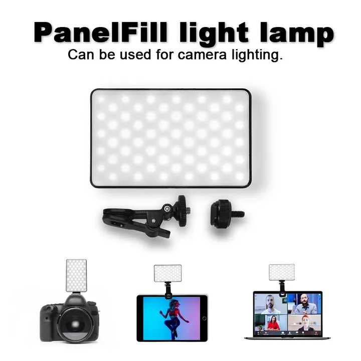 Rechargeable Cell Phone Selfie Clip Light Live Streaming Equipment Broadcast Phone Laptop Camera Photography Video Lighting