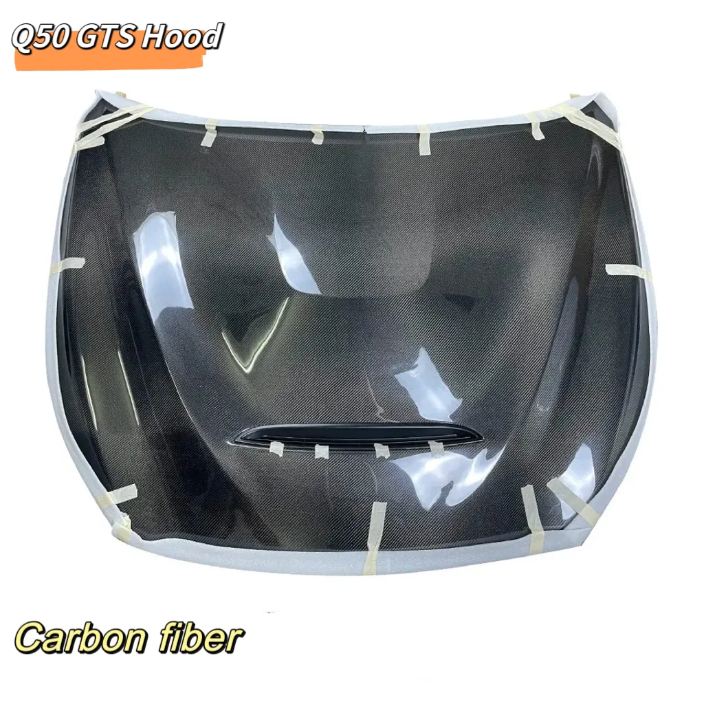 Mrd Model D For Infiniti Q50 2014+ Gts Style Engine Cover Real Carbon