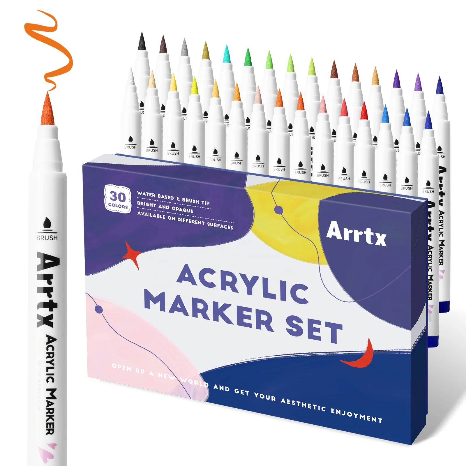 ARTCY アクリルペイントペン - 30本のアクリルペイントマーカー Amazon | ARTCY アクリルペイントペン - 30本のアクリルペイント
