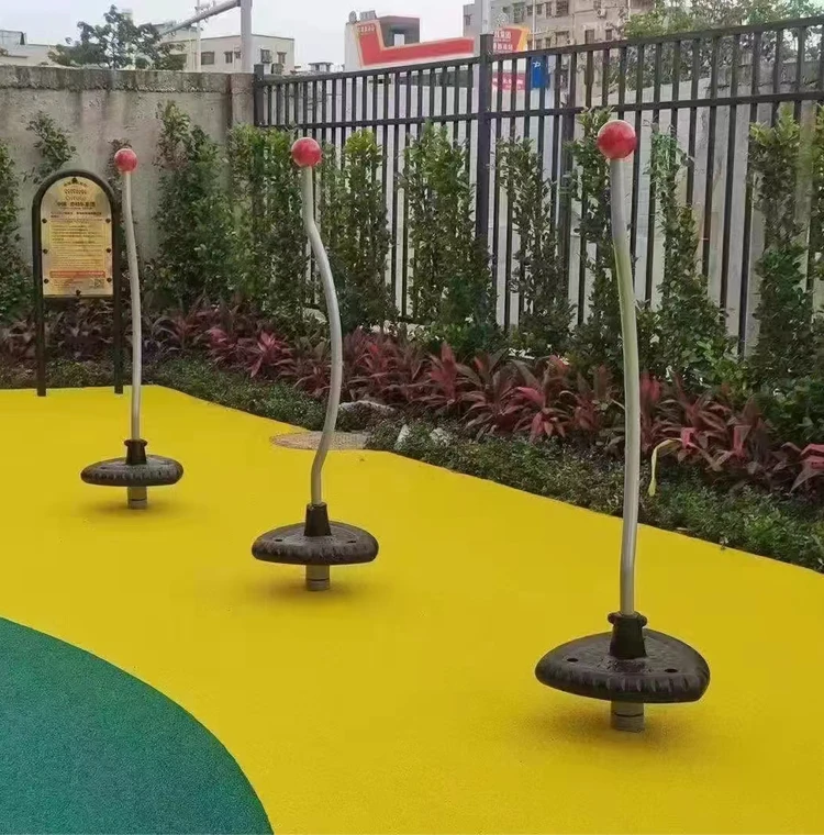 Factory Direct High Quality Mini Children's Carousel Outdoor Playground Triangle Spin Fun