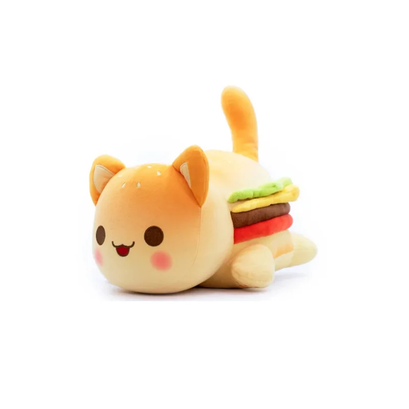 Meows Aphmau Plush Doll Coke French Fries Burgers Bread Sandwiches