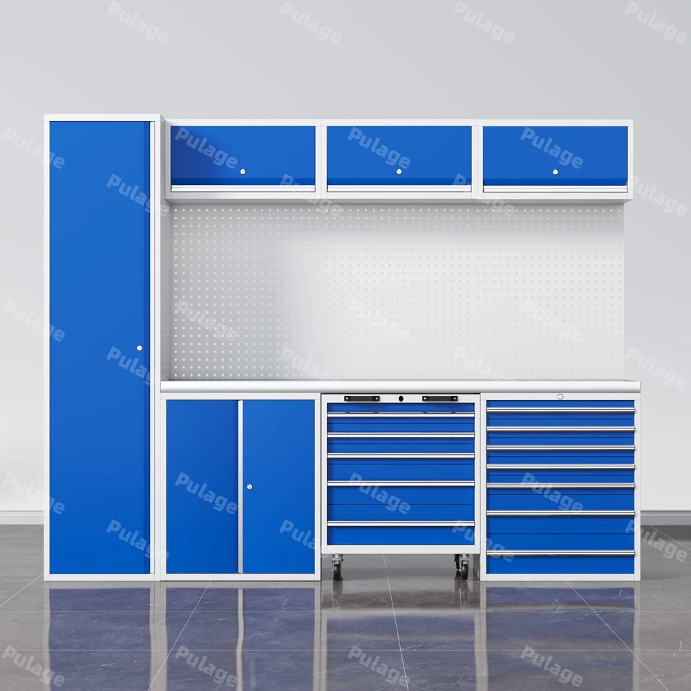4 Unit Modular Tool Workbench | Factory Customized Combined Steel Storage System