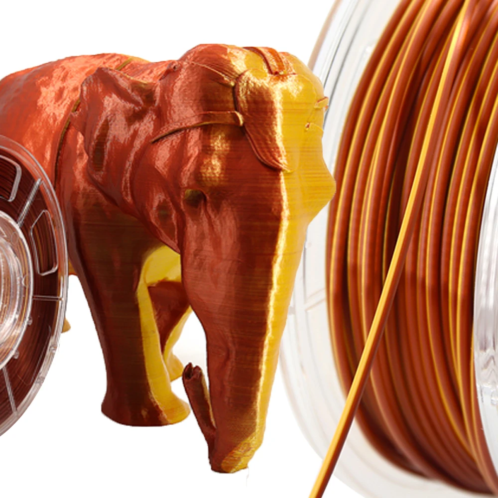 Veeology 2 вида цветов в 1 двойной цвет коэкструзии нити 3D пластиковые стержни волшебный цвет PLA 3d принтеры нити