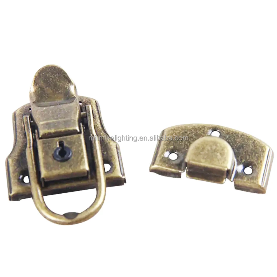 Loquet Serrure Vintage En Fer Bronze - Avec Serrure à Combinaison, Pour Armoire, Boîte à Bijoux, Meuble - 5
