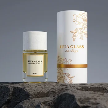 Fragrance 30ml 50ml 100ml Cylinder Empty Parfum Spray Atomizer Glass Perfume Bottle with Matte White Cap
