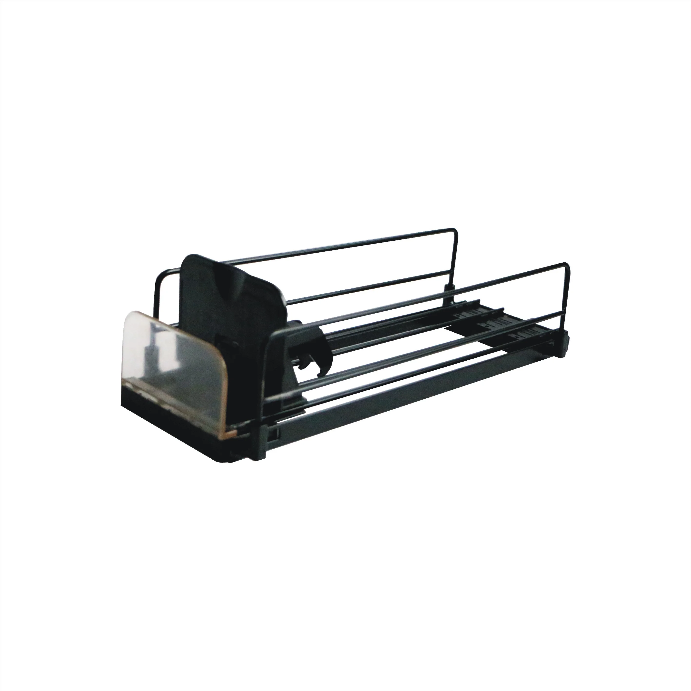 Automatic Adjustable Width Magnetic Drink Merchandising Shelf Pusher System