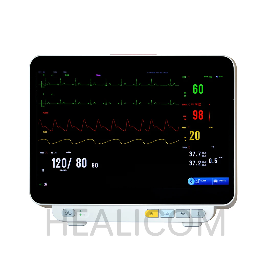 Best Price Hospital Use HM-14D 14 Inch TFT LCD Screen Multiparameter Patient Monitor