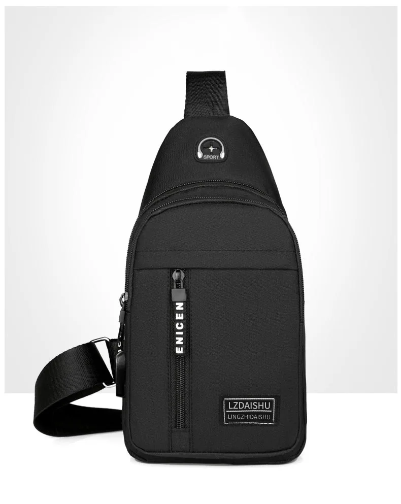 Tas Selempang Kulit Usb Sling Bag Hot Selling Men USB Charging - Main Image