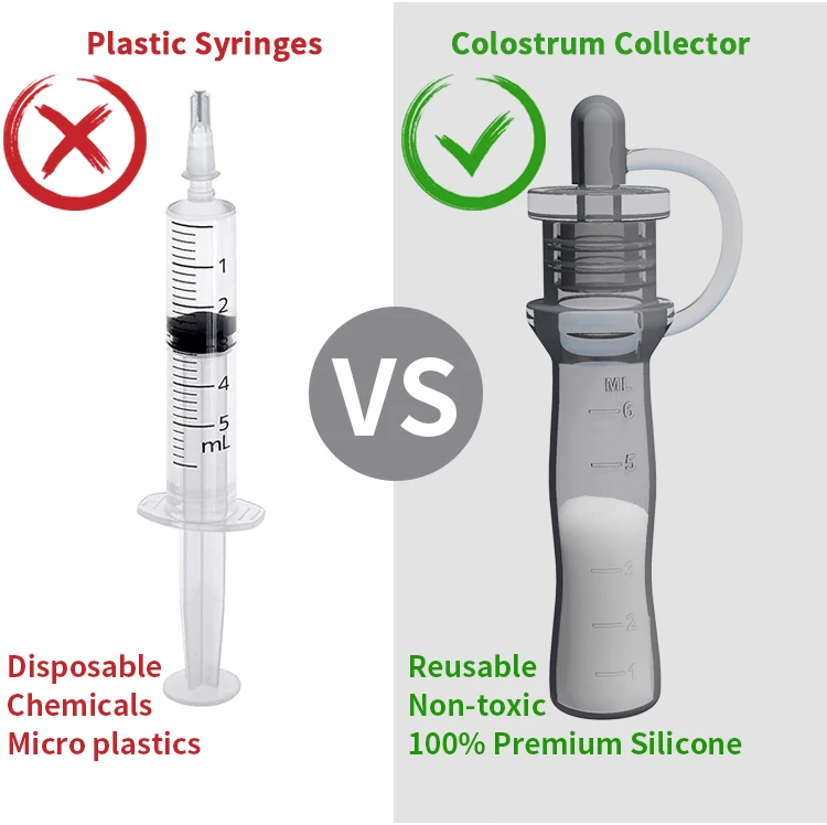 Silicone Colostrum Syringe Breast Milk Collectors Set Breast Milk