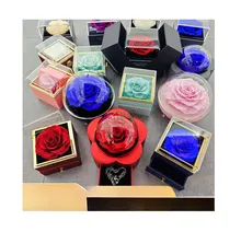 Beautiful Preserved Rose Flower Long Lasting Eternal Rose eternal flower box wholesale acrylic flower box Valentine's Day