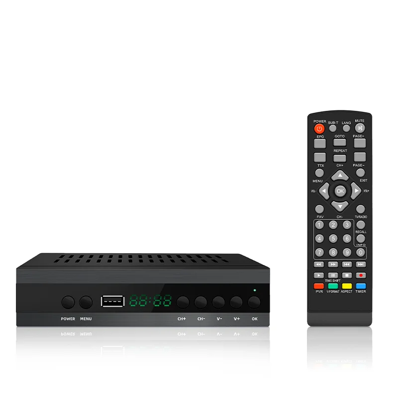 TDT TV Decoder DVB T2 H265 Digital TV Receiver Sacrt Out FTA 1080P Set Top Box
