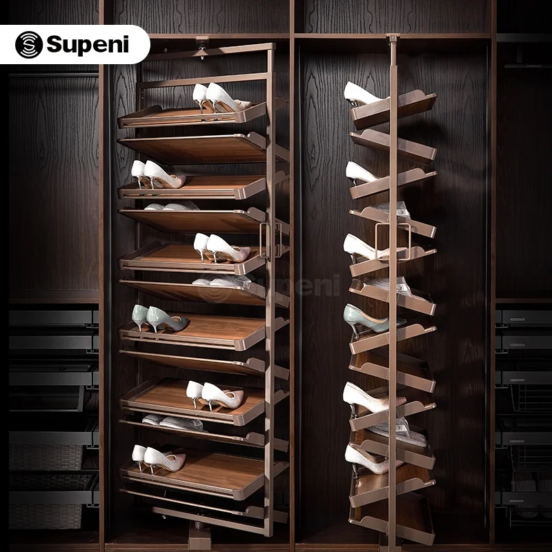 Supeni 360° Rotating Shoe Rack Maximize Space Efficiency