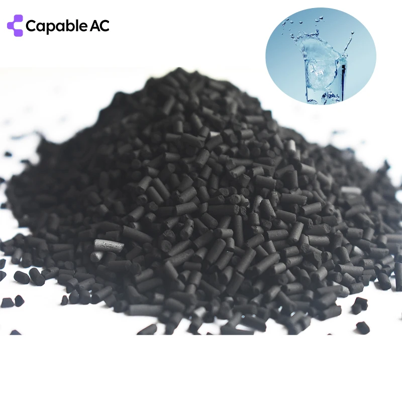 Bulk Columnar Activated Charcoal Pellet Effective Odor Control and Removal of Sewage Smells for Paper Chemicals Use