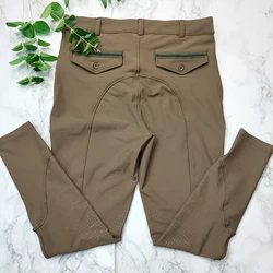 Популярные дизайнерские серые леггинсы для верховой езды одежда для мужчин XS-XL Силиконовая печать Верховая езда в обтяжку бриджи для мальчиков