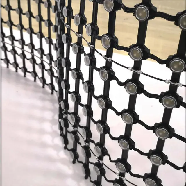 P100 Mesh Screen for Bridge Large Flexible Led Screen Led Curtain Wall Outdoor Led Mesh