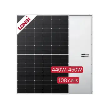 Longi Scientists solar cells for sale direct china Hi-mo 6 Lr5-54hth 440-450m Half Cut Cell 440w 445w 450w Longi Solar Panel