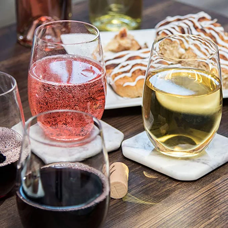 Unbreakable Stemless Wine Glasses - Perfect for Events