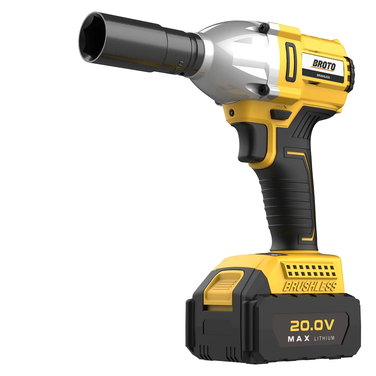 thumbnail image 2 of ONEVAN 20V Brushless Impact Wrench Kit – 1/2" High Torque Driver With 2 Batteries 2 of 4