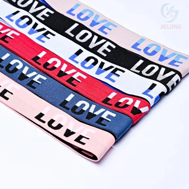 Customized Logo Striped Underwear 40mm High Elastic Waist Band Colorful Three-Color Boxers Thickened Elastic Band Made Nylon