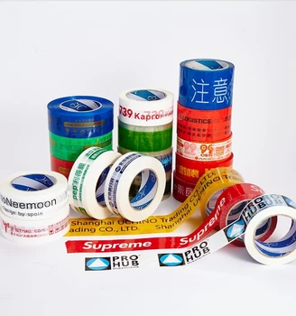 Branded Suppliers Customized Printed Fragil Wrapping Sealing Glue BOPP Clear Film Packing Tape