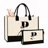 Black letter flower p