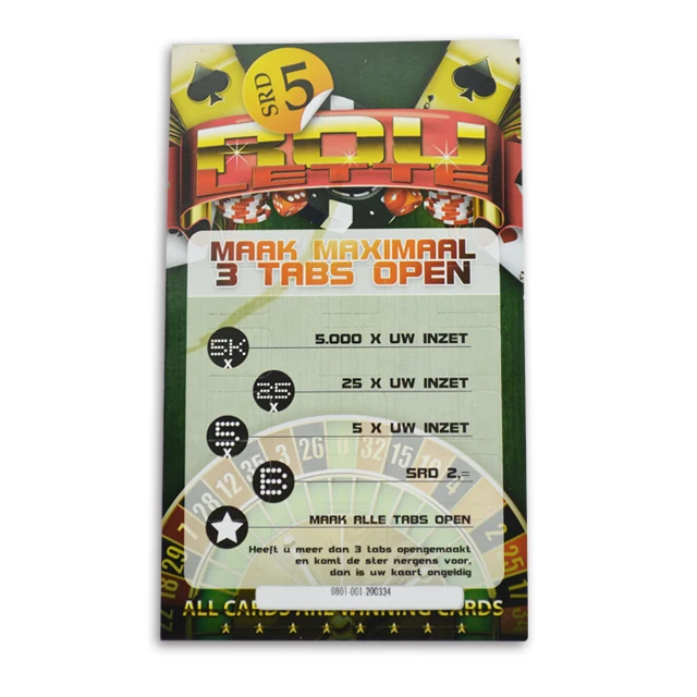 Несколькими окнами с вытяжным языком игровые карты и лотерейный билет для подтягивания лотерейный билет