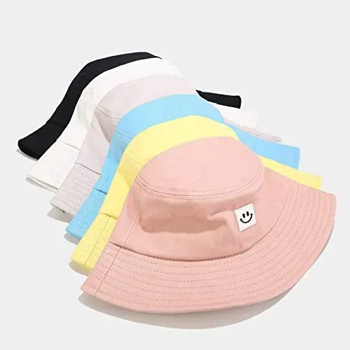 Women Hat Fisherman Hats Smiley Face 