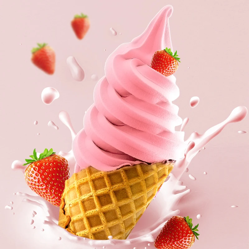 20 Bags of 1kg Bulk Strawberry Soft Ice Cream Mix Powder Per CTN