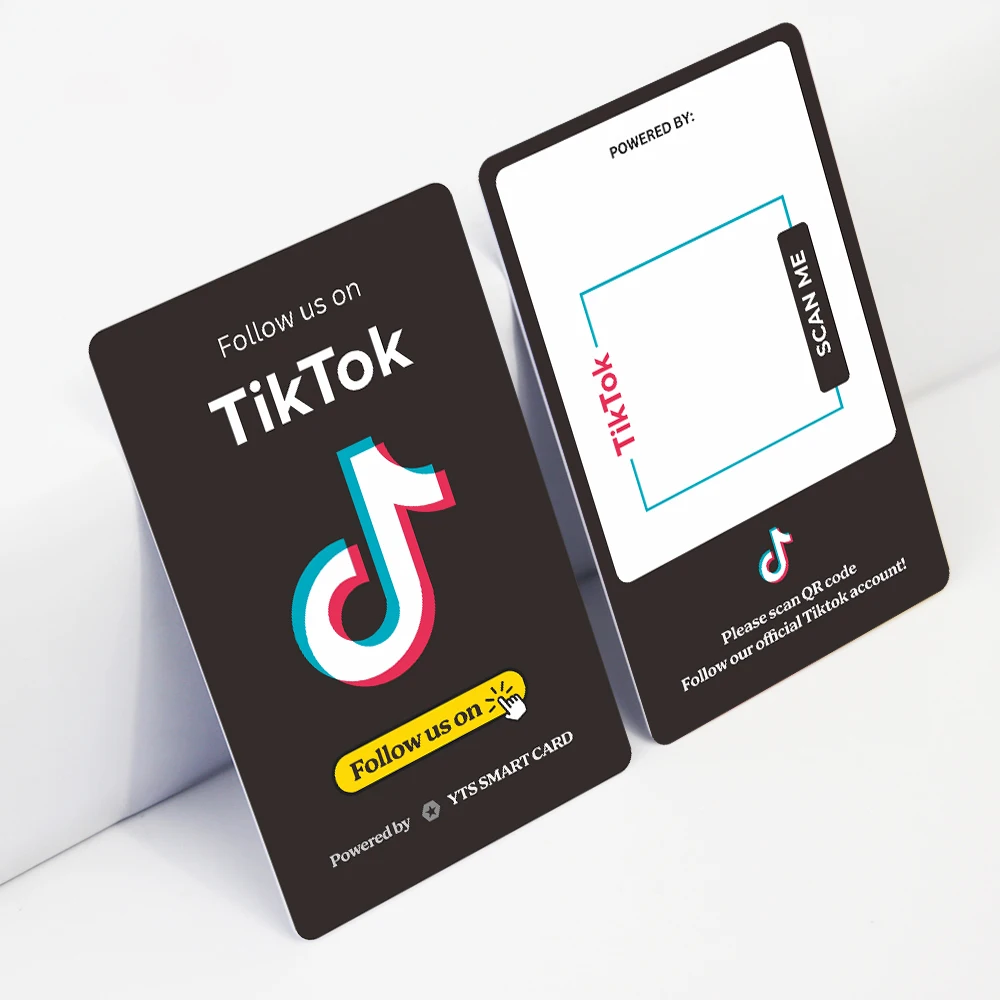 YTS Custom Logo Printed Rfid 13.56Mhz Rating  Pvc With Chip 213/215/216 Giftcards Tiktoks Review Card