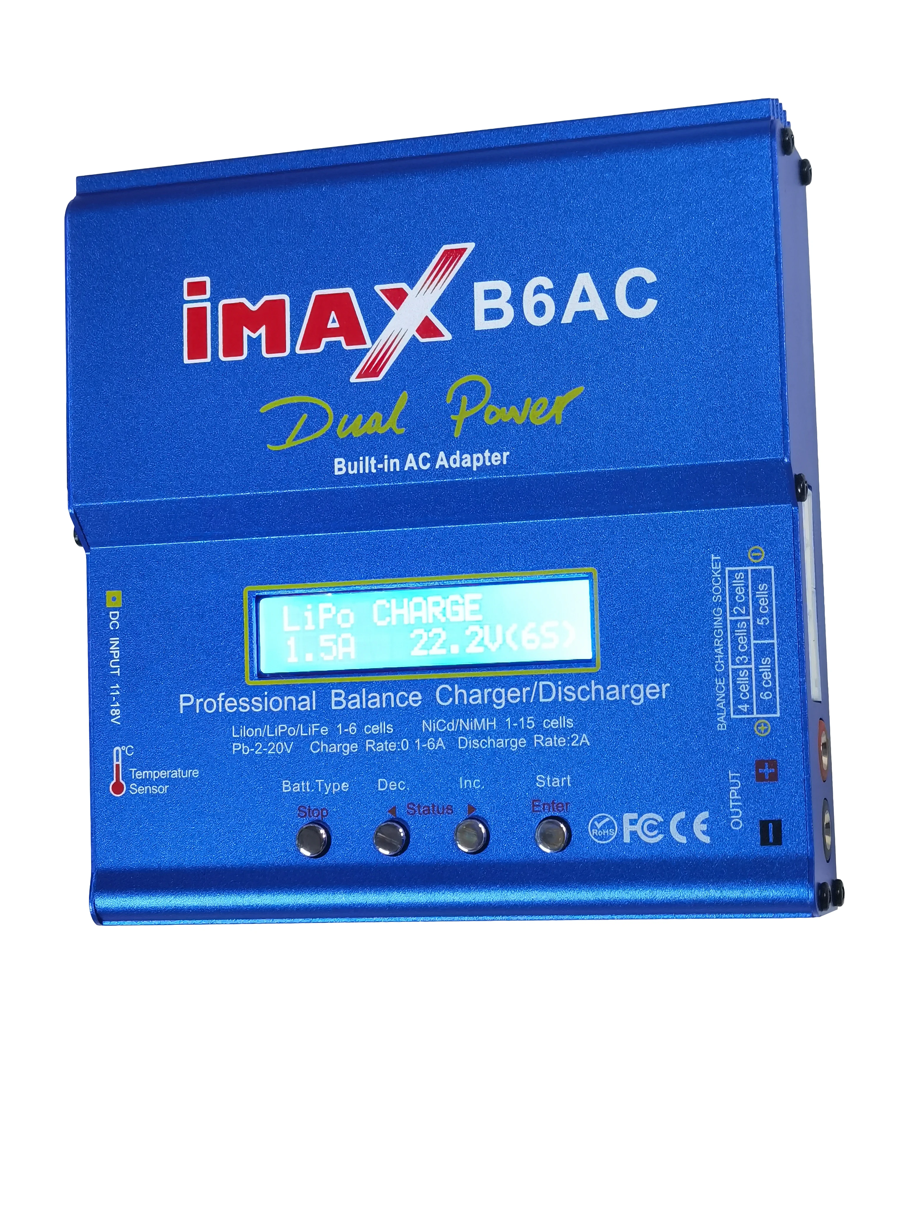 IMAX B6AC 80 Вт 6A LiPo балансирующее зарядное устройство Разрядка Для Lipo/li-ion/LiFe/NiMh батареи