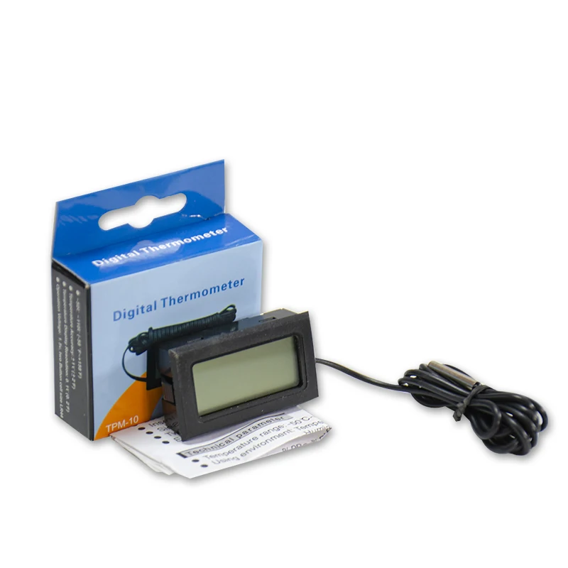 Factory Sales TPM-10 Digital LCD Thermometer Probe Temperature Monitor Water Gauge for Aquarium Households Baby Bath Bathtub