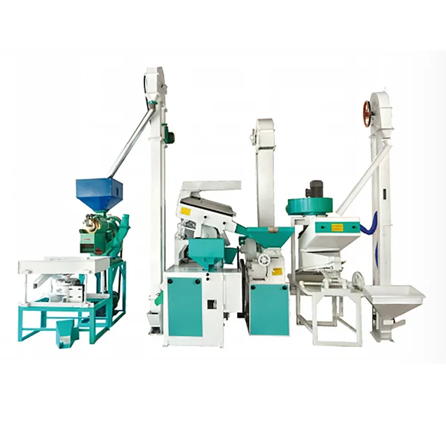 800-1000KG/H Paddy and Millet Combined Mill Machine Combined Rice & Millet Complete Milling Machines with Polisher