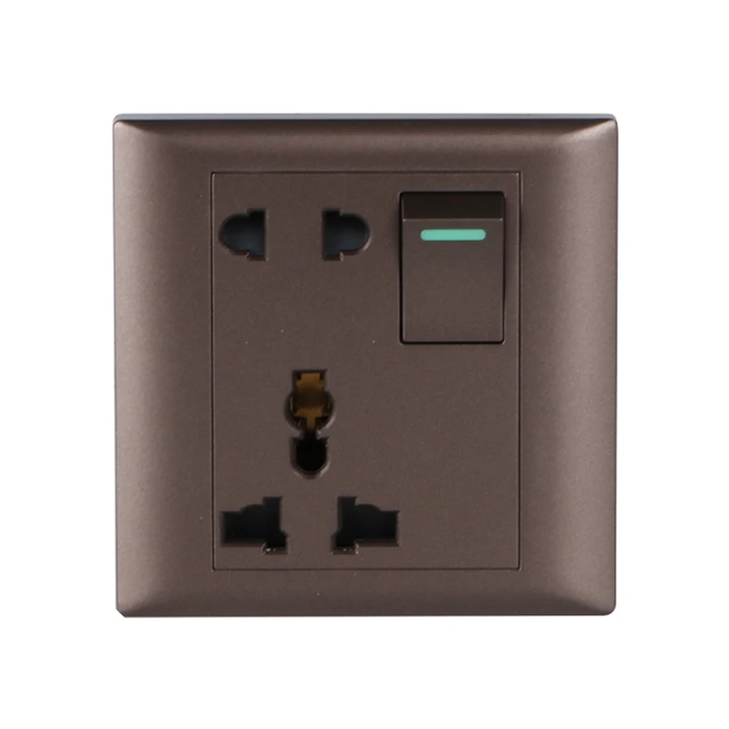 JN Switch Socket in South Asia Smart Socket Panel Electrical Plastic Multi Function 7 Pin Plug Socket