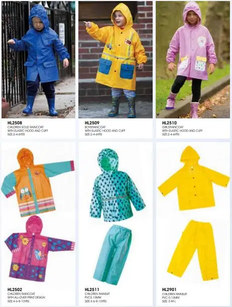 Waterproof Raincoat Okewa Rainwear Recycled Plastic Raincoat