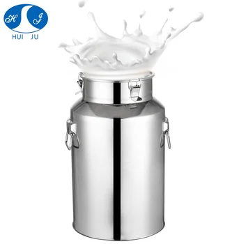 Factory Direct Sale Highly sealed Food Grade Portable Transport Tin Milk Pots Milk Can Stainless Steel Container with Tap