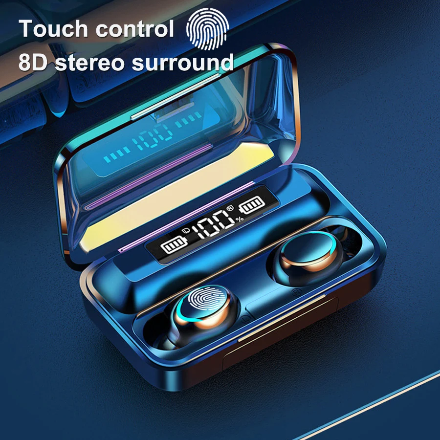 2025 New F9 5C Tws Mini Wireless Earphones Headphones Earbuds With Charging Box