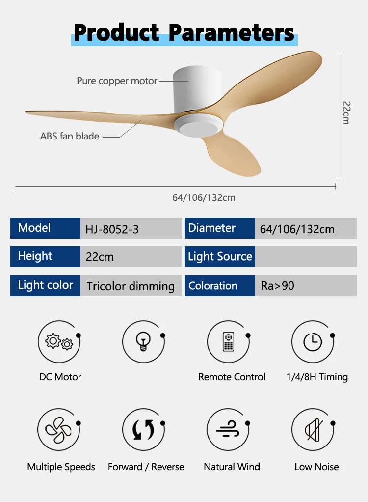 Ceiling Fan, 42", ABS - detail 8