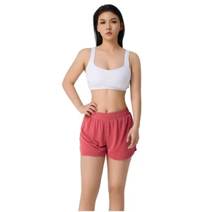 Yoga WearWomen Gym High-Waisted Casual Shorts Breathable Sports and Fitness Run Shorts Hot Pattern Made of High Quality Fabric