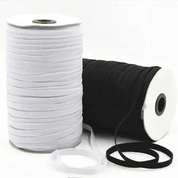 6mm Braid Elastic Soft Latex Yarn Woven Sewing Garment Accessories DIY Woven Sewing Accessories Elastic Band for bags