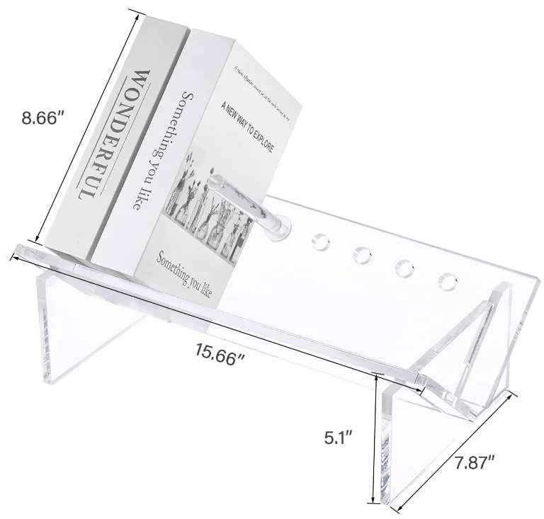 Transparenter Acryl Kreuzrahmen Buchhalter X-Form - Leseständer Für Bibel & Bücher
