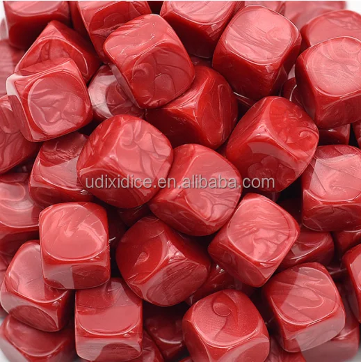 Udixi Plastic Acrylic 16mm Blank Dice Cube For Board Games,Diy,Fun And