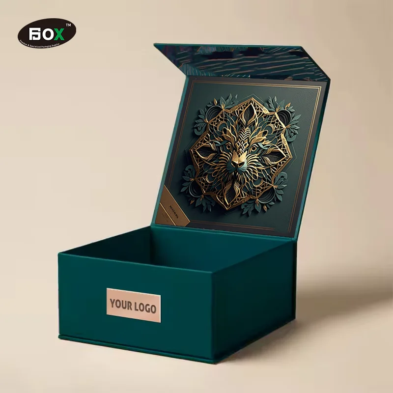 product iso9001 premium custom golden paper kraft carton magnetic gift box recyclable luxury beauty gift rigid paper box-4